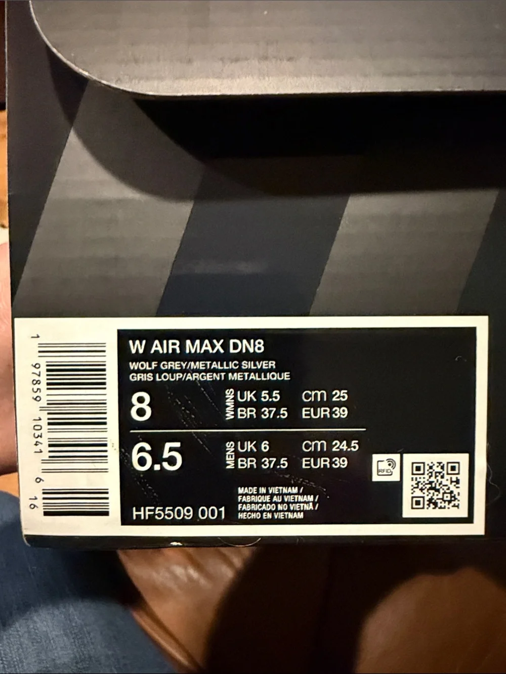 Nike Silver and White Sneakers air max